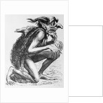 Early Illustration of Devil in a Stooping Position by Anonymous