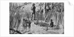 Illustration of Joseph Nicholas Nicollet Exploring Lake Itasca by Anonymous