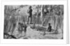 Illustration of Joseph Nicholas Nicollet Exploring Lake Itasca by Anonymous