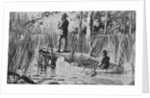 Illustration of Joseph Nicholas Nicollet Exploring Lake Itasca by Anonymous