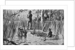 Illustration of Joseph Nicholas Nicollet Exploring Lake Itasca by Anonymous
