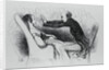 Illustration of a Man Hypnotizing Patient by Honore Daumier