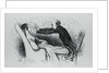 Illustration of a Man Hypnotizing Patient by Honore Daumier