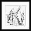 Servant Holding up Woman's Hairdo by Anonymous