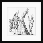Servant Holding up Woman's Hairdo by Anonymous