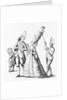 Servant Holding up Woman's Hairdo by Anonymous
