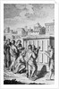 Engraving of Romans Looking at Law Tablets by Anonymous