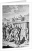 Engraving of Romans Looking at Law Tablets by Anonymous