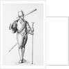 Portrait of Soldier Holding Arquebus by Anonymous