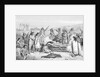 Illustration of Early Native Americans Burial Rites by Anonymous