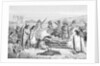 Illustration of Early Native Americans Burial Rites by Anonymous