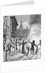 Townspeople Dancing Together by Anonymous