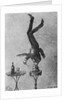 Man Standing on his Head Eating by Anonymous