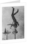 Man Standing on his Head Eating by Anonymous