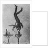 Man Standing on his Head Eating by Anonymous