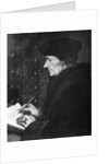 Desidarius Erasmus Writing At Desk by Anonymous