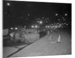 Wrecked Engine on Long Island Expressway by Anonymous