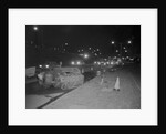 Wrecked Engine on Long Island Expressway by Anonymous