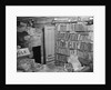 Interior View of a Room Full of Books and Cartons by Corbis