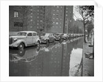 Cars on Flooded Street in New York City by Anonymous