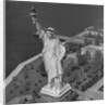 Aerial View of Statue of Liberty from Helicopter by Anonymous