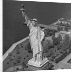 Aerial View of Statue of Liberty from Helicopter by Anonymous