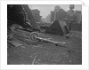 Crash Metal Strewn on Building Site by Anonymous