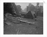 Crash Metal Strewn on Building Site by Anonymous