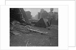 Crash Metal Strewn on Building Site by Anonymous