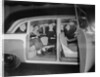 Interior View of Passengers Inside a New York City Checker Cab by Anonymous