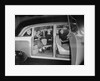 Interior View of Passengers Inside a New York City Checker Cab by Anonymous