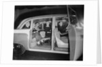 Interior View of Passengers Inside a New York City Checker Cab by Anonymous