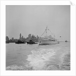 View of Christina Arriving with Winston Churchill and Aristotle Onassis by Anonymous