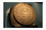 Aztec Carved Calendar Stone by Anonymous