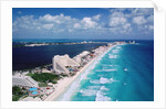 Cancun Beach and Hotels by Corbis