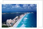 Cancun Beach and Hotels by Anonymous