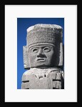 Detail Showing Warrior's Head from Atlantes Statues at the Temple of the Morning Star by Anonymous