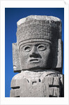 Detail Showing Warrior's Head from Atlantes Statues at the Temple of the Morning Star by Anonymous