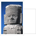 Detail Showing Warrior's Head from Atlantes Statues at the Temple of the Morning Star by Anonymous