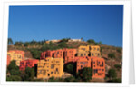 Apartment Houses Stacked on Hillside by Anonymous