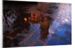 Church Reflected in Puddle by Anonymous