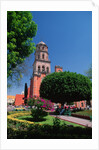 Church Beside Plaza Garden by Anonymous