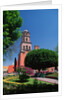 Church Beside Plaza Garden by Anonymous