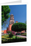 Church Beside Plaza Garden by Anonymous