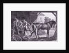 Workers in Interior of Blacksmith Shop by Anonymous