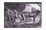 Workers in Interior of Blacksmith Shop by Anonymous