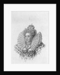 Illustrative Portrait of Queen Elizabeth I in Royal Dress by Anonymous