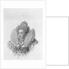 Illustrative Portrait of Queen Elizabeth I in Royal Dress by Anonymous