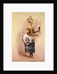 Waitress with Beer and Pretzels by Anonymous