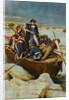 Illustration of George Washington and Men on Frozen Potomac by Anonymous